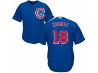 Youth Majestic Chicago Cubs #18 Ben Zobrist Royal Blue Alternate Cool Base MLB Jersey