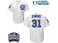 Youth Majestic Chicago Cubs #31 Fergie Jenkins Authentic White Home 2016 World Series Bound Cool Base MLB Jersey