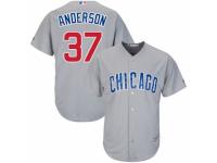 Youth Majestic Chicago Cubs #37 Brett Anderson Cool Base Grey Road Cool Base MLB Jersey