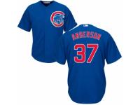 Youth Majestic Chicago Cubs #37 Brett Anderson Cool Base Royal Blue Alternate Cool Base MLB Jersey