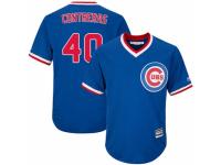 Youth Majestic Chicago Cubs #40 Willson Contreras Royal Blue Cooperstown Cool Base MLB Jersey