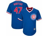 Youth Majestic Chicago Cubs #47 Miguel Montero Royal Blue Cooperstown Cool Base MLB Jersey