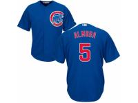 Youth Majestic Chicago Cubs #5 Albert Almora Jr Royal Blue Alternate Cool Base MLB Jersey