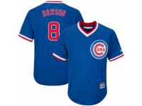 Youth Majestic Chicago Cubs #8 Andre Dawson Royal Blue Cooperstown Cool Base MLB Jersey