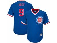 Youth Majestic Chicago Cubs #9 Javier Baez Royal Blue Cooperstown Cool Base MLB Jersey