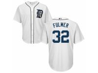 Youth Majestic Detroit Tigers #32 Michael Fulmer White Home Cool Base MLB Jersey