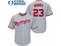 Youth Majestic Washington Nationals #23 Derek Norris Grey Road Cool Base MLB Jersey