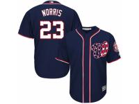 Youth Majestic Washington Nationals #23 Derek Norris Navy Blue Alternate 2 Cool Base MLB Jersey