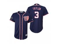 Youth Michael Taylor Washington Nationals Navy 2019 World Series Champions Cool Base Jersey