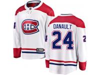 Youth Montreal Canadiens #24 Phillip Danault Authentic White Away Breakaway NHL Jersey