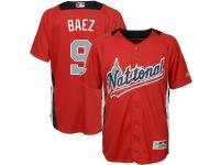 Youth National League Chicago Cubs Javier Baez Majestic Red 2018 MLB All-Star Game Home Run Derby Player Jersey