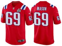 Youth NEW ENGLAND PATRIOTS #69 SHAQ MASON RED SUPER BOWL LII BOUND GAME JERSEY