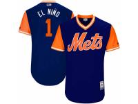 Youth New York Mets Amed Rosario El Nino Majestic Royal 2017 Players Weekend Jersey