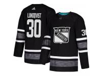Youth New York Rangers #30 Henrik Lundqvist Adidas Black Authentic 2019 All-Star NHL Jersey