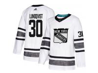 Youth New York Rangers #30 Henrik Lundqvist Adidas White Authentic 2019 All-Star NHL Jersey