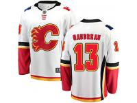 Youth NHL Calgary Flames #13 Johnny Gaudreau Breakaway Away Jersey White