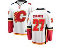 Youth NHL Calgary Flames #27 Austin Czarnik Breakaway Away Jersey White