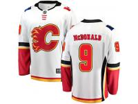 Youth NHL Calgary Flames #9 Lanny McDonald Breakaway Away Jersey White