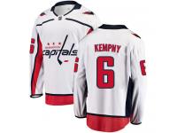 Youth NHL Washington Capitals #6 Michal Kempny Breakaway Away Jersey White