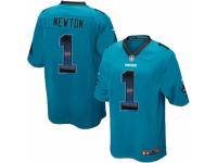 Youth Nike Carolina Panthers #1 Cam Newton Limited Blue Strobe NFL Jersey