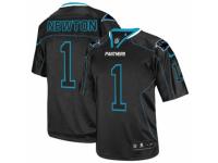 Youth Nike Carolina Panthers #1 Cam Newton Limited Lights Out Black NFL Jersey