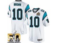 Youth Nike Carolina Panthers #10 Corey Brown Limited White Super Bowl L NFL Jersey