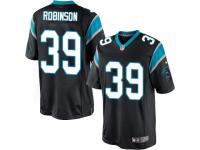 Youth Nike Carolina Panthers #39 Trenton Robinson Limited Black Team Color NFL Jersey