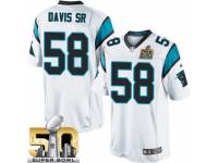 Youth Nike Carolina Panthers #58 Thomas Davis Limited White Super Bowl L NFL Jersey