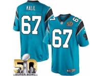 Youth Nike Carolina Panthers #67 Ryan Kalil Limited Blue Alternate Super Bowl L NFL Jersey