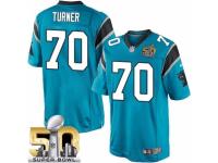 Youth Nike Carolina Panthers #70 Trai Turner Limited Blue Alternate Super Bowl L NFL Jersey