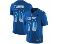 Youth Nike Carolina Panthers #70 Trai Turner Limited Royal Blue 2018 Pro Bowl NFL Jersey