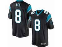 Youth Nike Carolina Panthers #8 Andy Lee Limited Black Team Color NFL Jersey