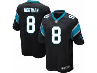 Youth Nike Carolina Panthers #8 Brad Nortman Limited Black Team Color NFL Jersey