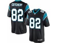 Youth Nike Carolina Panthers #82 Jerricho Cotchery Limited Black Team Color NFL Jersey