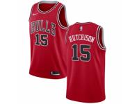 Youth Nike Chicago Bulls #15 Chandler Hutchison  Red NBA Jersey - Icon Edition