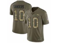 Youth Nike Denver Broncos #10 Emmanuel Sanders Limited Olive/Camo 2017 Salute to Service NFL Jersey