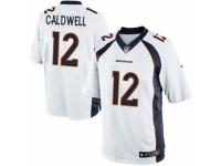 Youth Nike Denver Broncos #12 Andre Caldwell White NFL Jersey