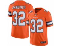 Youth Nike Denver Broncos #32 Andy Janovich Limited Orange Rush NFL Jersey