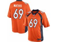 Youth Nike Denver Broncos #69 Evan Mathis Orange Team Color NFL Jersey