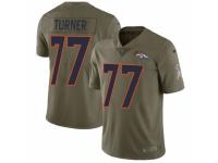 Youth Nike Denver Broncos #77 Billy Turner Limited Olive 2017 Salute to Service NFL Jersey