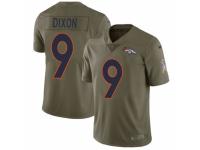 Youth Nike Denver Broncos #9 Riley Dixon Limited Olive 2017 Salute to Service NFL Jersey