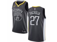 Youth Nike Golden State Warriors #27 Zaza Pachulia  Black Alternate NBA Jersey - Statement Edition