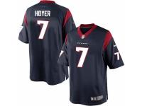 Youth Nike Houston Texans #7 Brian Hoyer Game Navy Blue Team Color NFL Jersey