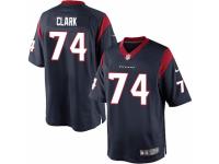 Youth Nike Houston Texans #74 Chris Clark Navy Blue Team Color NFL Jersey