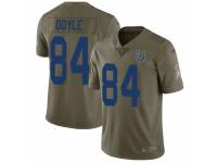 Youth Nike Indianapolis Colts #84 Jack Doyle Limited Olive 2017 Salute to Service NFL Jersey