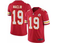 Youth Nike Kansas City Chiefs 19 Jeremy Maclin Red Stitched NFL Limited Rush Jersey
