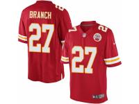 Youth Nike Kansas City Chiefs #27 Tyvon Branch Red Team Color NFL Jersey