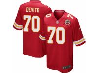 Youth Nike Kansas City Chiefs #70 Mike DeVito Red Team Color NFL Jersey