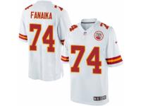 Youth Nike Kansas City Chiefs #74 Paul Fanaika White NFL Jersey