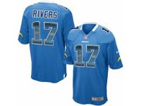 Youth Nike Los Angeles Chargers #17 Philip Rivers Limited Electric Blue Strobe NFL Jersey